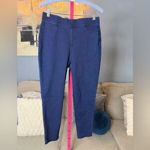 Time and Tru Dark Wash Pull On Stretch Capri Jeggings Size Small 4-6